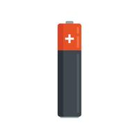 Battery service icon flat vector. Full energy vector