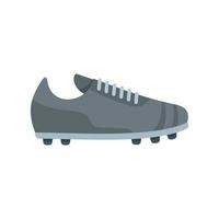 Referee boot icon flat vector. Soccer coach vector