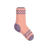 High sock icon flat vector. Sport collection vector