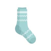 Stinky sock icon flat vector. Cute line sock vector