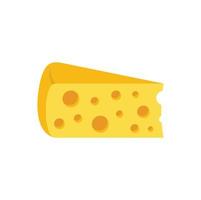 vector plano de icono de queso griego. queso parmesano