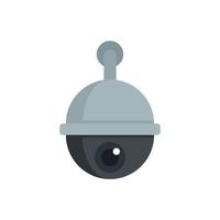 Security camera icon flat vector. Video camcorder vector