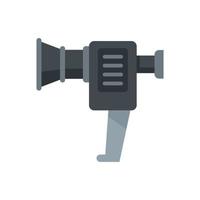 Broken handle camera icon flat vector. Video camcorder vector