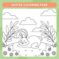 Easter coloring pages for preschoolers printable vector