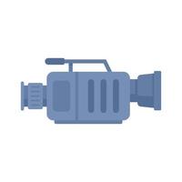 Capture camera icon flat vector. Video camcorder vector