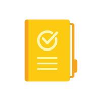 Quality folder icon flat vector. Document file vector
