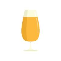 Orange fresh juice icon, flat style vector