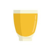 Bio fresh juice icon, flat style vector