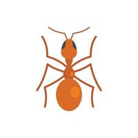 Queen ant icon, flat style vector