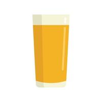 Peach fresh juice icon, flat style vector