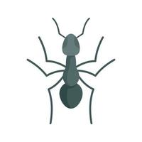 Teamwork ant icon, flat style vector