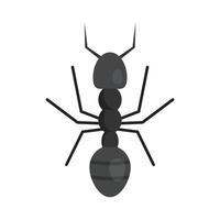 Farmer ant icon, flat style vector