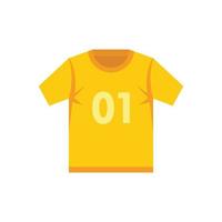 Hurling shirt icon, flat style vector