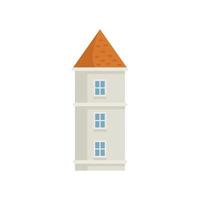 Slovenia tower icon flat vector. Travel slovenia vector