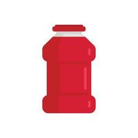 Ketchup bottle icon, flat style vector