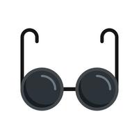 Blind eyeglasses icon, flat style vector