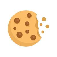 Cookie icon, flat style vector