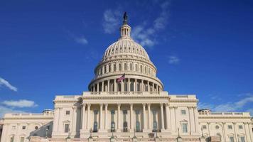 4k time-lapse du capitole des états-unis, washington dc, é.-u. video