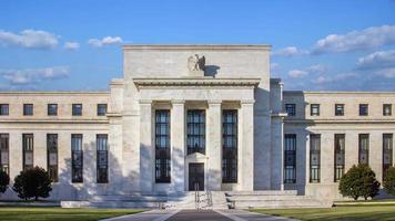 4K time lapse of the Federal reserve building. video