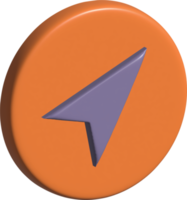 3d icon of navigation png