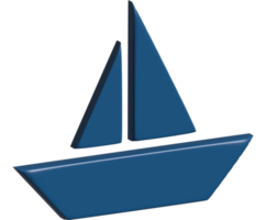 3d icono de barco png