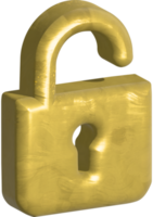 padlock icon 3d png