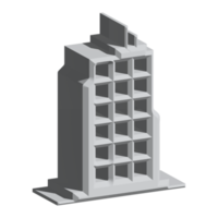 3d icono edificio ciudad png