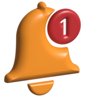 3d icon alert bell png