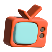 televisione dell'icona 3d png