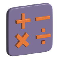 3d icon calculator png
