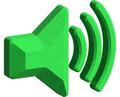 Lautsprechersymbol 3d png