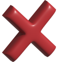 3d icon of cancel
