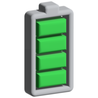 batteria livello 3d icona png