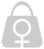 Female Bag or Woman Bag Icon Symbol for Logo, Pictogram, Art Illustration, Apps or Graphic Design Element. Format PNG