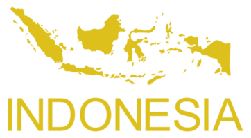 Indonesia Map for App, Art Illustration, Website, Pictogram, Infographic or Graphic Design Element. Format PNG