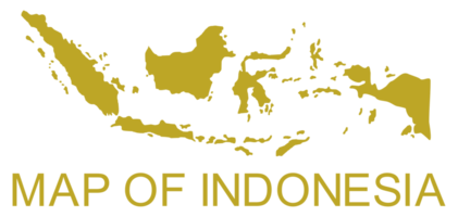 Indonesia Map for App, Art Illustration, Website, Pictogram, Infographic or Graphic Design Element. Format PNG