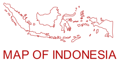 Indonesia Map for App, Art Illustration, Website, Pictogram, Infographic or Graphic Design Element. Format PNG