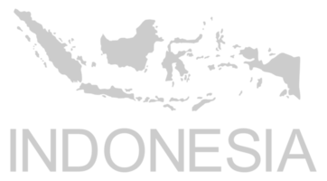 Indonesia carta geografica per app, arte illustrazione, sito web, pittogramma, Infografica o grafico design elemento. formato png