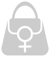 Female Bag or Woman Bag Icon Symbol for Logo, Pictogram, Art Illustration, Apps or Graphic Design Element. Format PNG