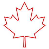 Maple Leaf Icon Symbol for Pictogram, Website, Apps, Art Illustration, or Graphic Design Element. Format PNG