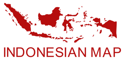 Indonesien-Karte für App, Kunstillustration, Website, Piktogramm, Infografik oder Grafikdesignelement. PNG-Format png