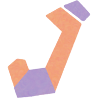 Hand Drawn Letter J png