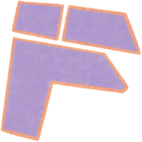 hand dragen brev f png