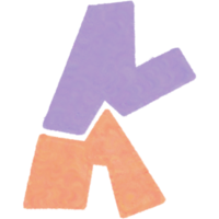 Hand Drawn Letter K png