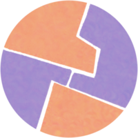 geometrisk hand dragen brev o png