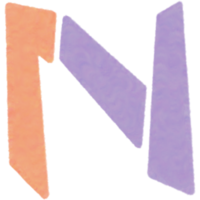 Hand Drawn Letter N png