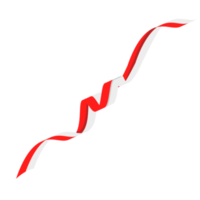 Indonesian flag ribbon. Indonesia red and white flag for decoration png