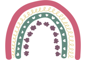 arc-en-ciel coloré mignon png