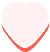 aesthetics cute heart shape sticker decoration png