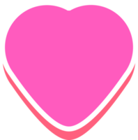 aesthetics cute heart shape sticker decoration png